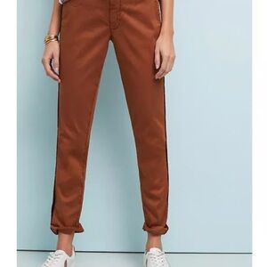 Anthropologie Tan Striped Pants